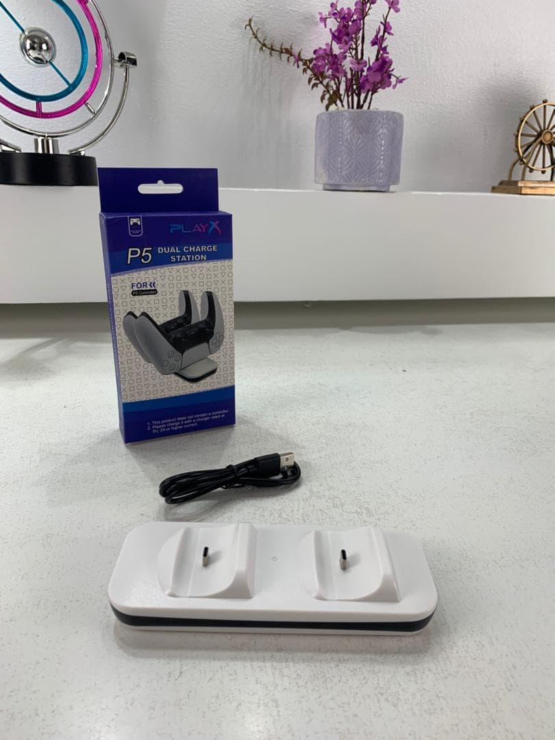 Station de charge sans fil Type C Double Chargeur pour Manette PS5 – شاحن يد التحكم - Jouet & Gaming - صورة حقيقية 8