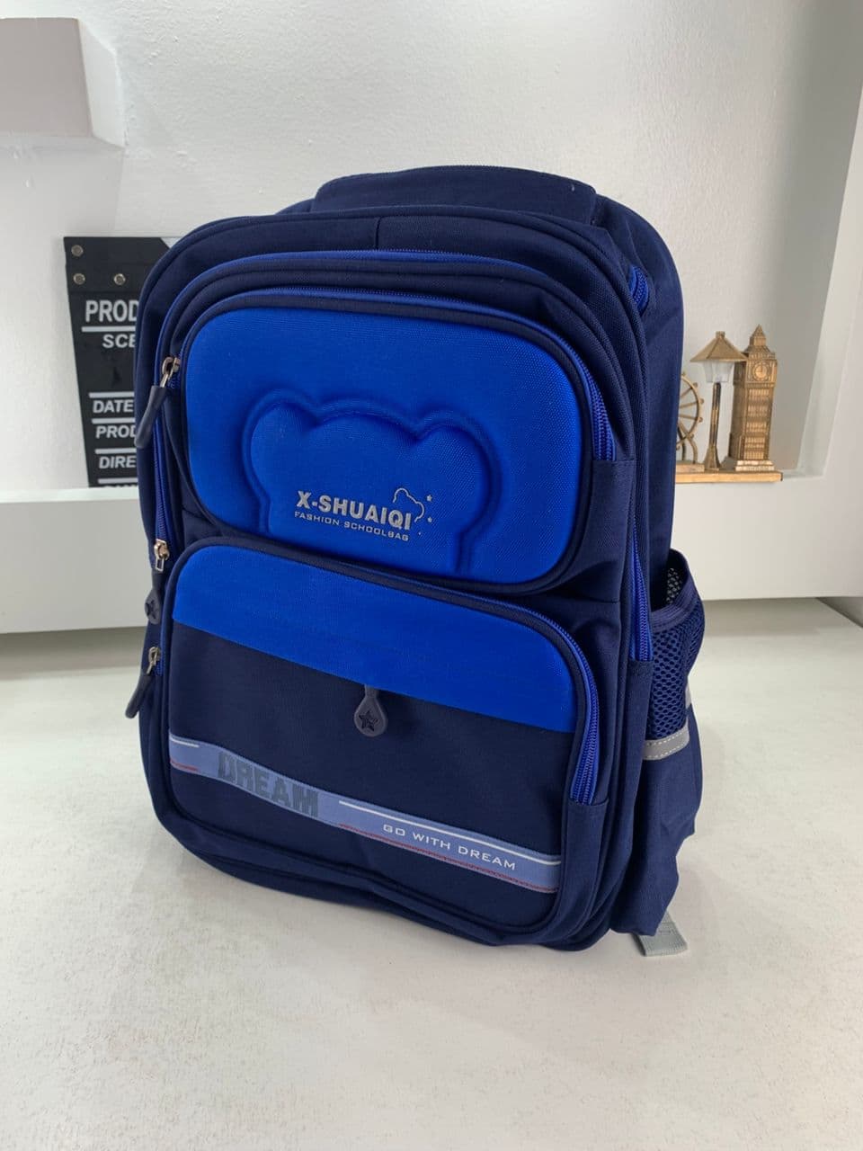 Sac à Dos Scolaire Orthopédique pour Enfants X-SHUAIQI Bleu – محفظة مدرسية للأطفال أزرق - Sac à dos et Mode - صورة حقيقية 4