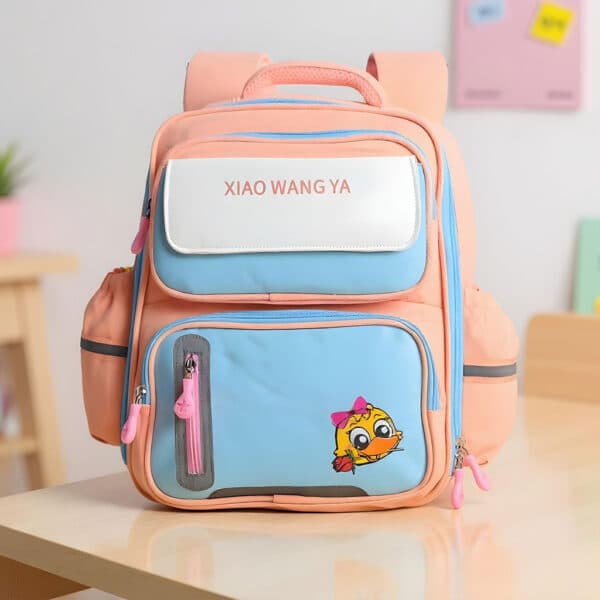 Sac à Dos Scolaire Orthopédique pour Enfants Xiao Wang Ya Rose- محفظة مدرسية للأطفال وردي - Sac à dos et Mode - صورة 1