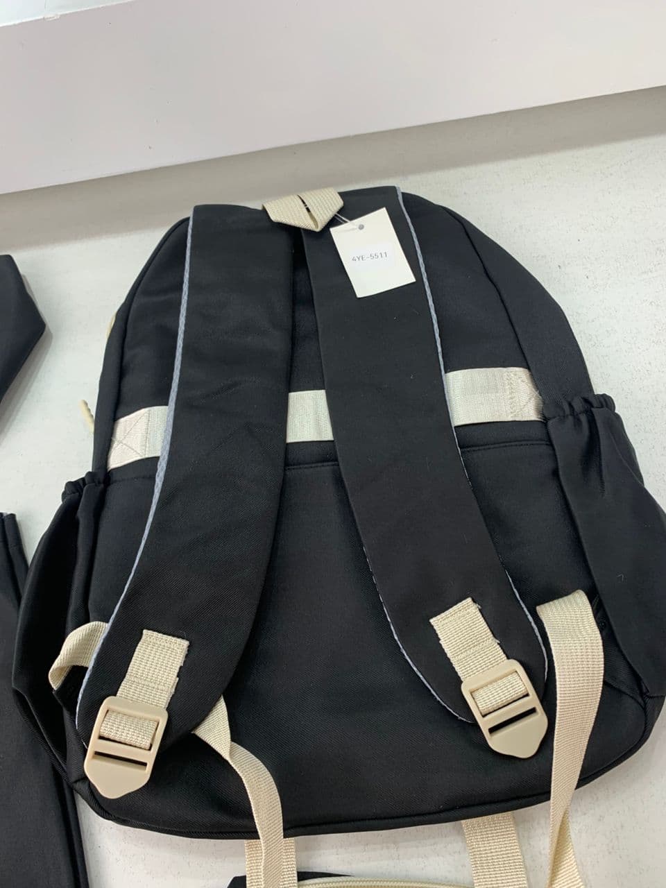 Ensemble de sac à dos kawaii 4Pcs avec porte manger isotherme noir – طقم محفظة مع حقيبة حفظ الطعام - Sac à dos et Mode - صورة حقيقية 6