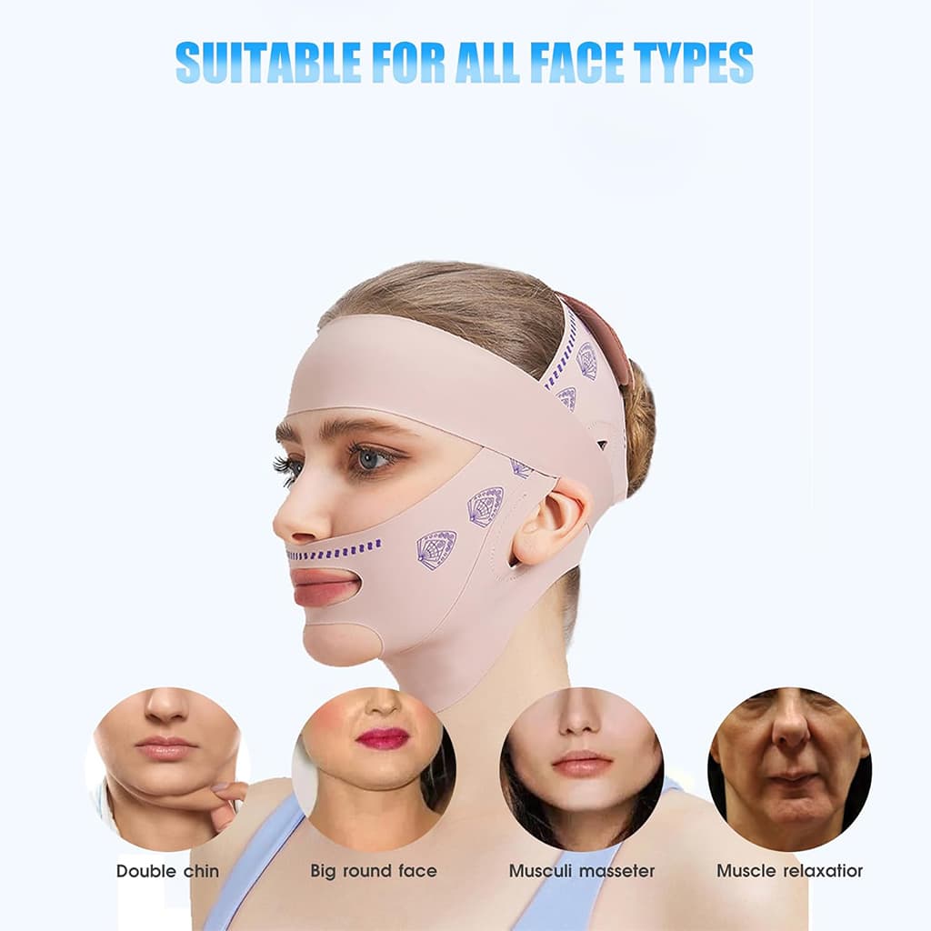 SIBOTE Masque de Lifting Facial Anti-Relâchement pour Visage et Menton – قناع شد الوجه - Soins et Beauté - صورة 5