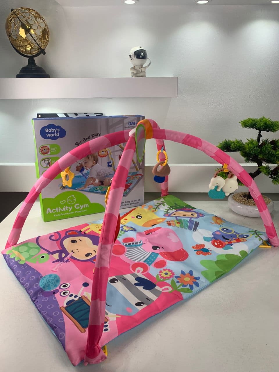 Tapis D’Eveil Animaux pour Bébé avec Miroir – بساط الألعاب لرضيع - Maternité - صورة حقيقية 6