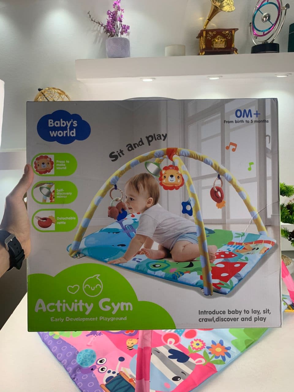 Tapis D’Eveil Animaux pour Bébé avec Miroir – بساط الألعاب لرضيع - Maternité - صورة حقيقية 8