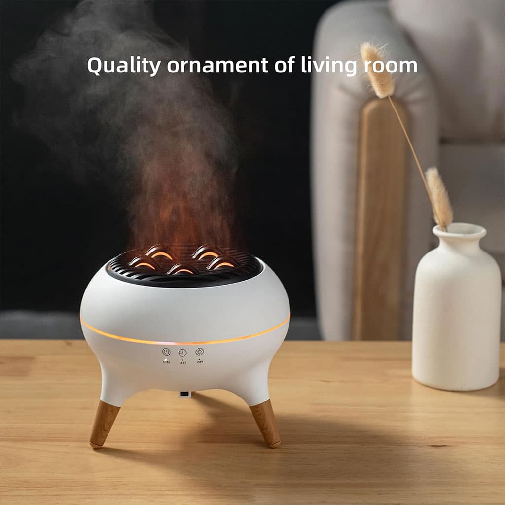 Diffuseur d’huiles essentielles ultrasonique 350 ml avec télécommande et lumières – جهاز تعطير الجو - Électronique - صورة 6