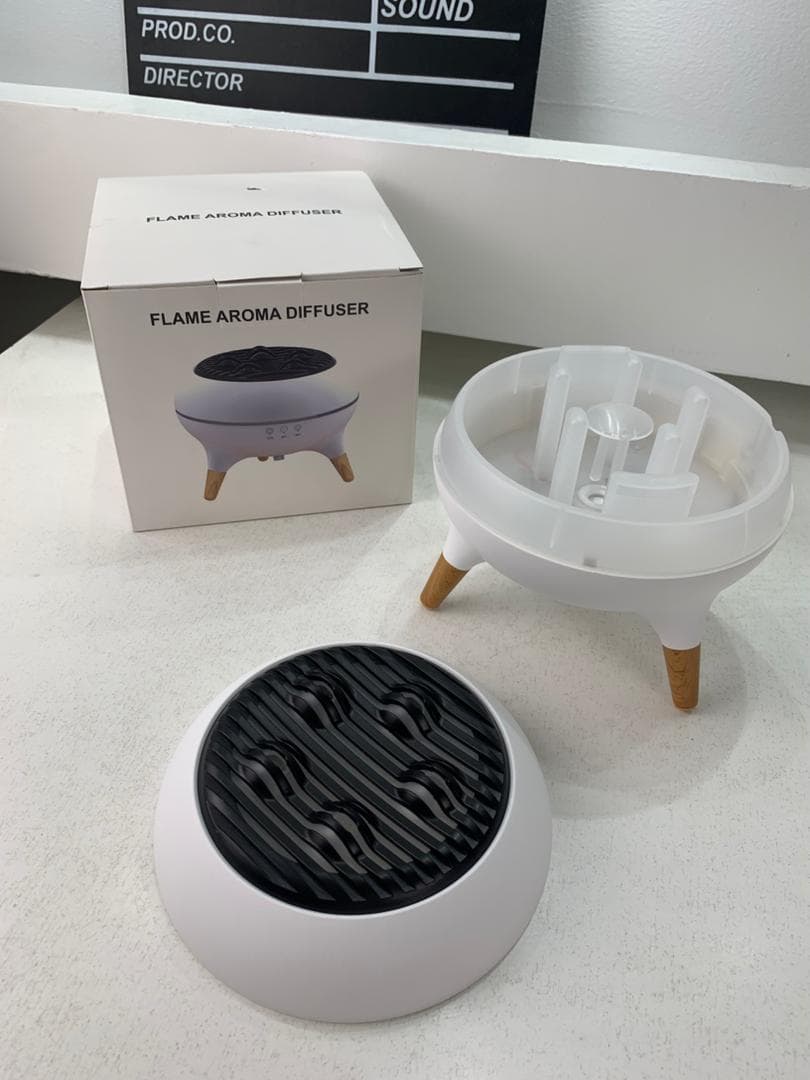 Diffuseur d’huiles essentielles ultrasonique 350 ml avec télécommande et lumières – جهاز تعطير الجو - Électronique - صورة حقيقية 10