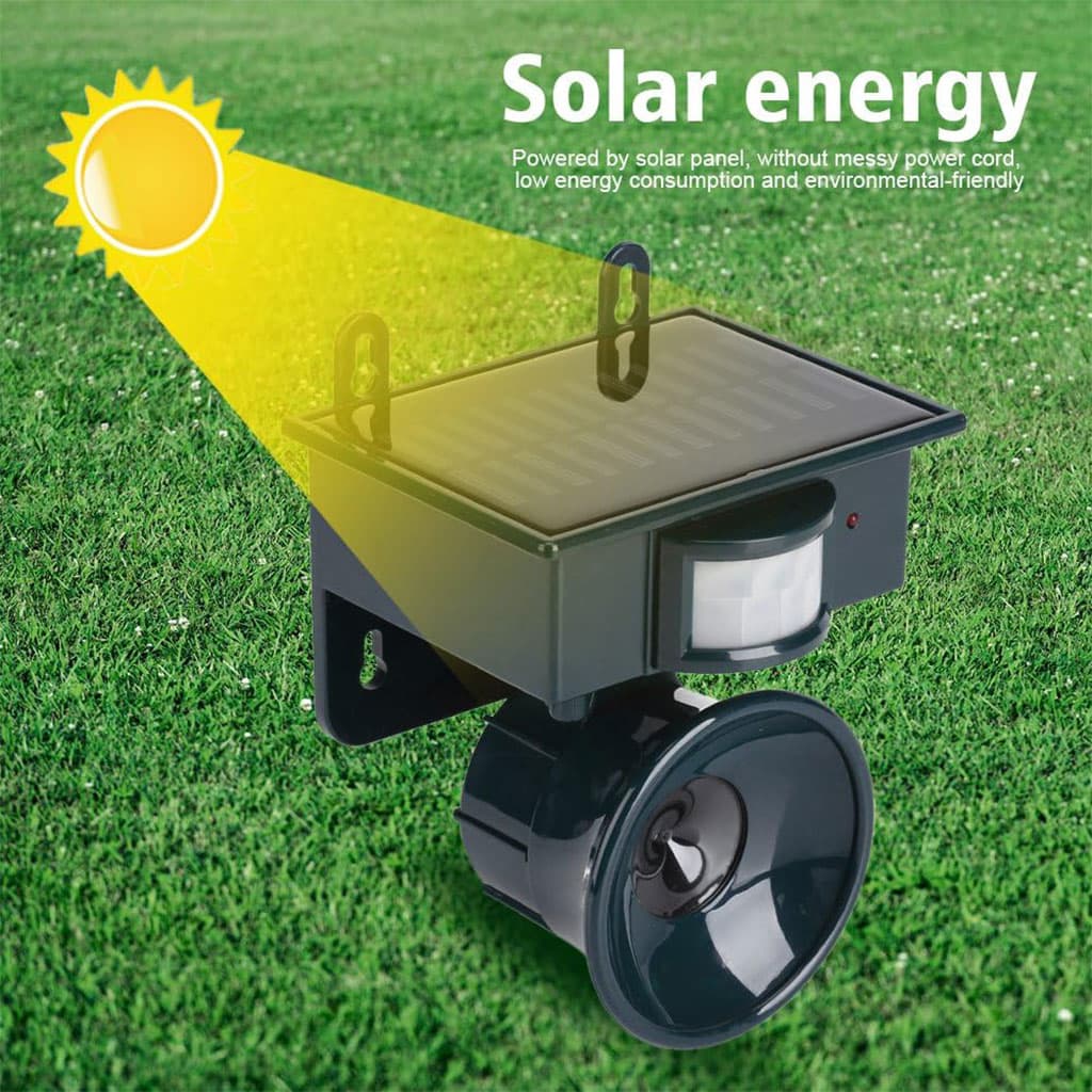 Répulsif solaire sonique pour animaux et oiseaux avec détecteur de mouvement – جهاز طارد للحيونات والطيور - Outillage et Bricolage - صورة 5
