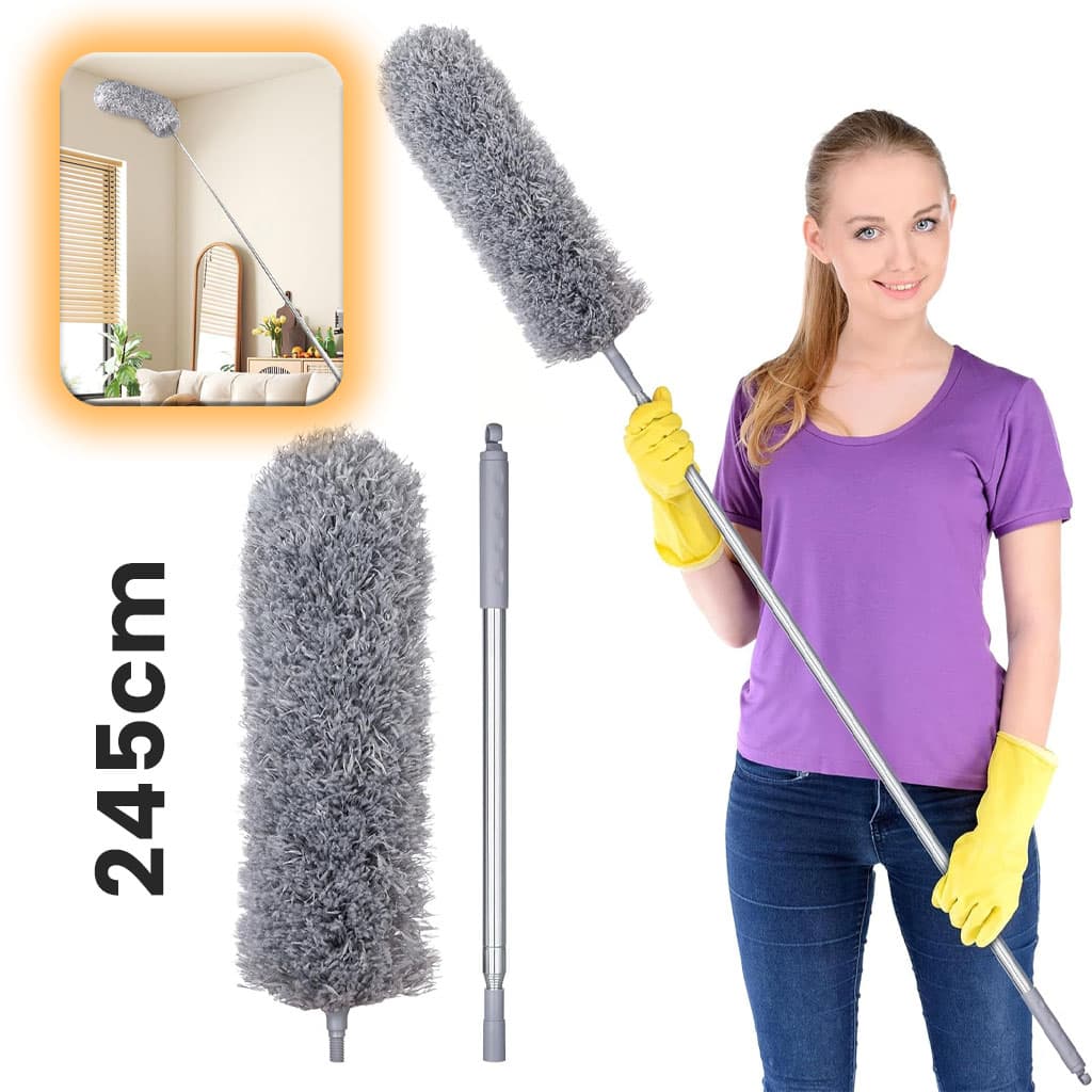 Plumeau télescopique Lavable en Microfibre – أداة تنظيف في الزوايا البعيدة - Maison - صورة 1