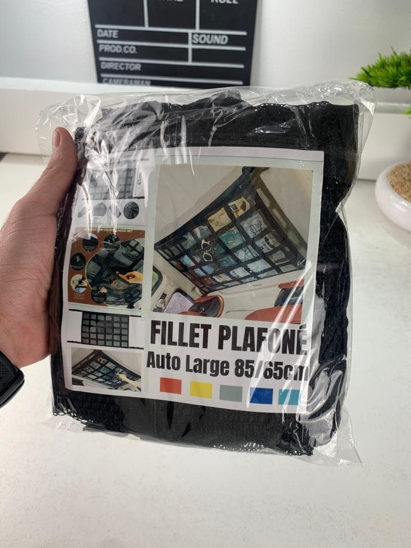 Filet de Rangement pour Toit Voiture Intérieur – منظم أغراض في سقف السيارة - Accessoires Auto/Moto - صورة حقيقية 9