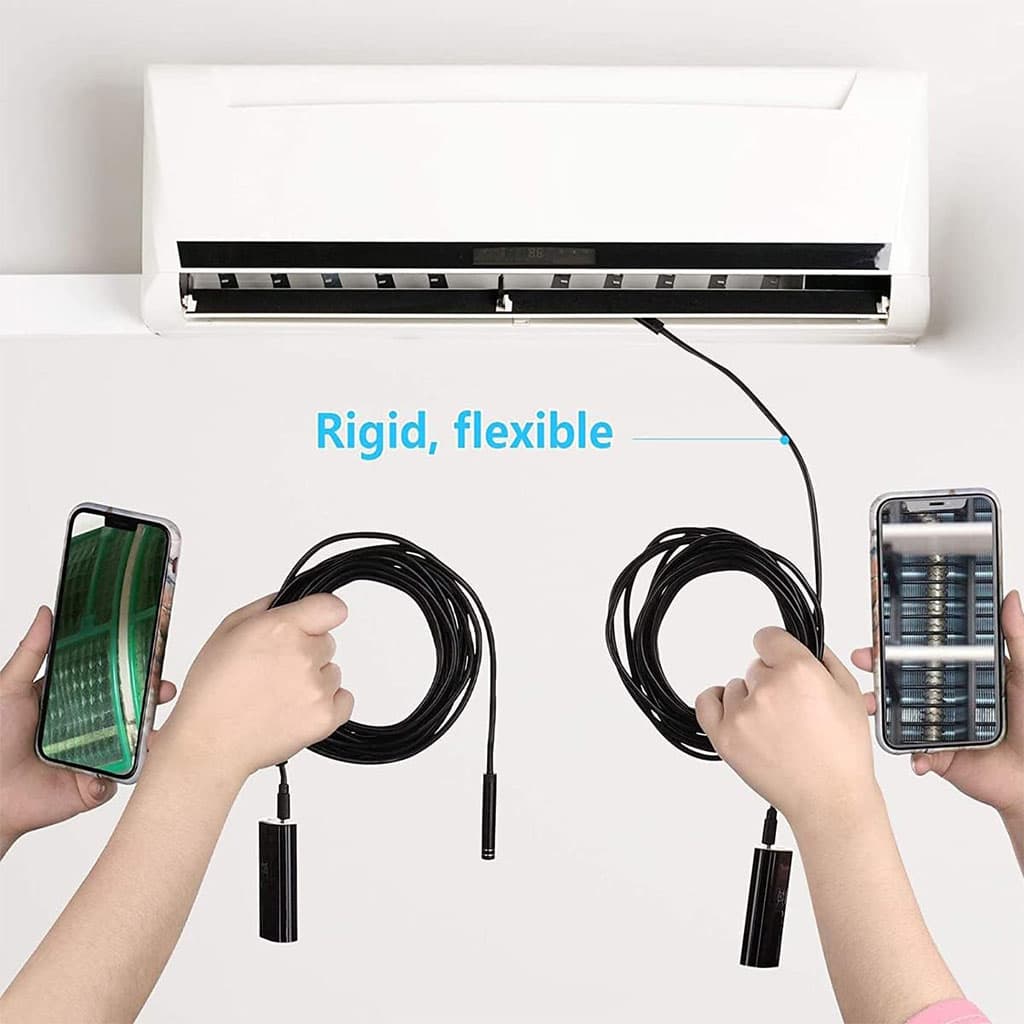 Endoscope WiFi Caméra d’inspection sans Fil 8 mm 6 LED réglables pour Smartphone – كاميرة للمناطق الضيقة - Électronique - صورة 4