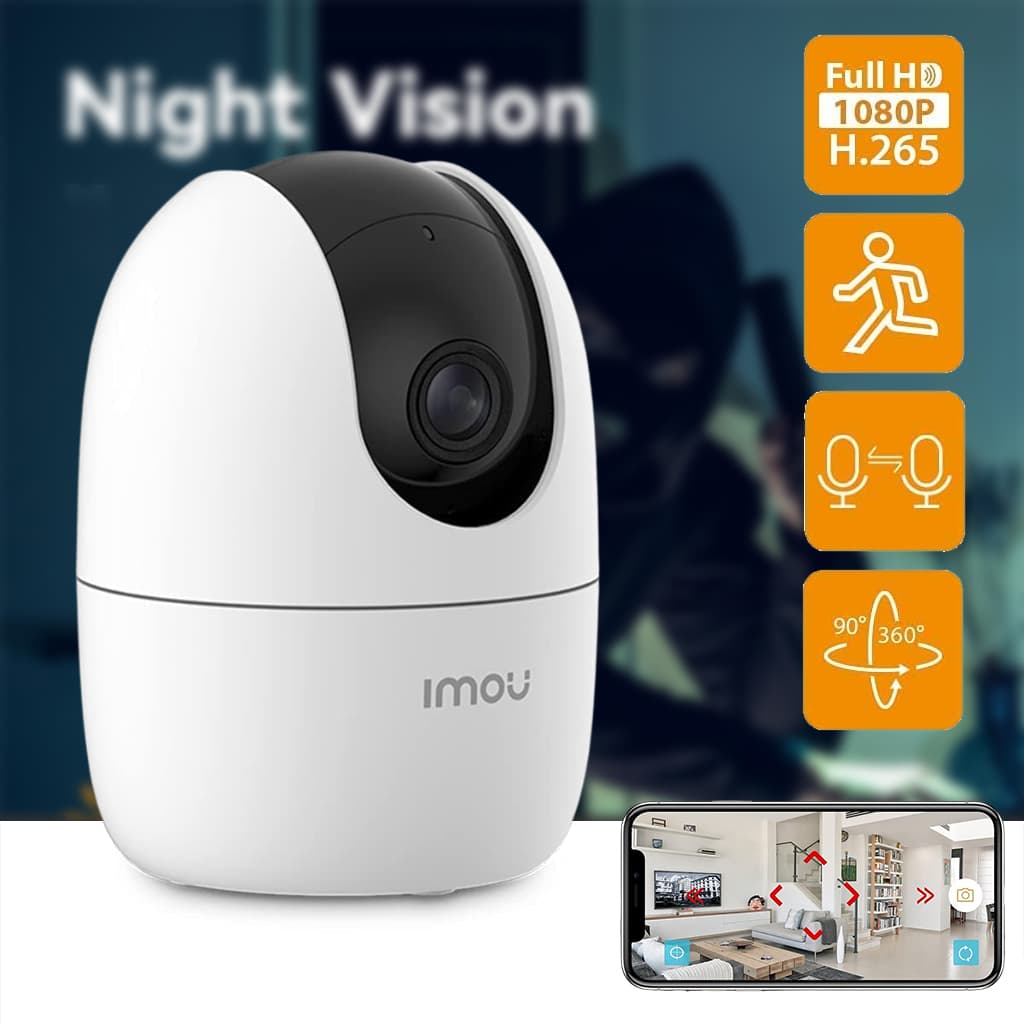Caméra IMOU Ranger 2 3MP 2K avec fonction panoramique et inclinaison pour une couverture à 360° – كاميرة مراقبة ذكية - Maternité - صورة 1
