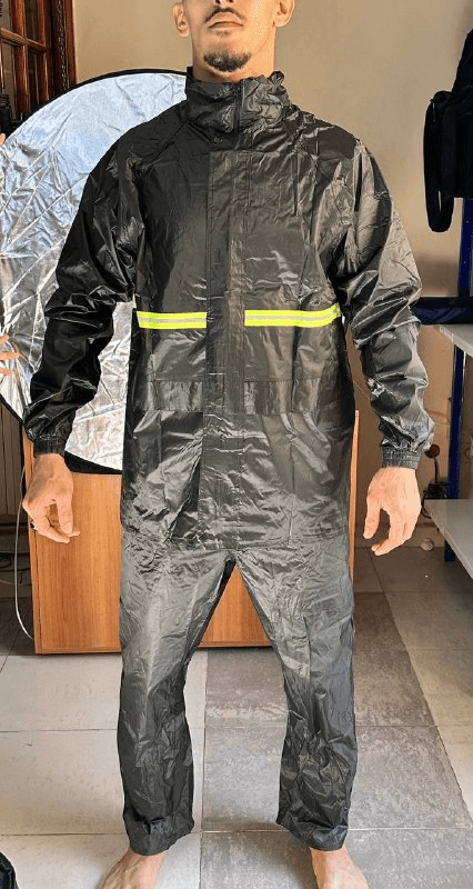 Ensemble De Pluie Imperméable Veste Et Pantalon pour une protection optimale V1 – بدلة مقاومة للماء - Outillage et Bricolage - صورة حقيقية 4