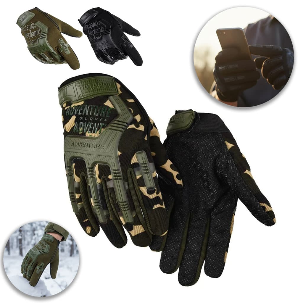 Gants Anti-dérapants pour moto avec conception d’amortissement – قفازات بخاصية اللمس وتصميم ممتص للصدمات - Accessoires Auto/Moto - صورة 1