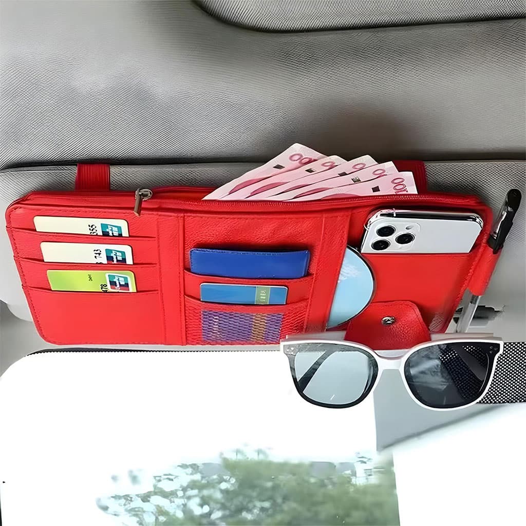 Organiseur de pare-soleil universelle de voiture multifonctionnel – منظم أغراض في السيارة - Accessoires Auto/Moto - صورة 5