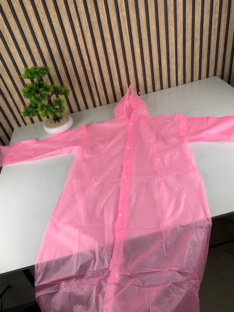 Eva Manteau imperméable à capuche – Rose – معطف بغطاء رأس مقاوم للماء - Divers - صورة حقيقية 2