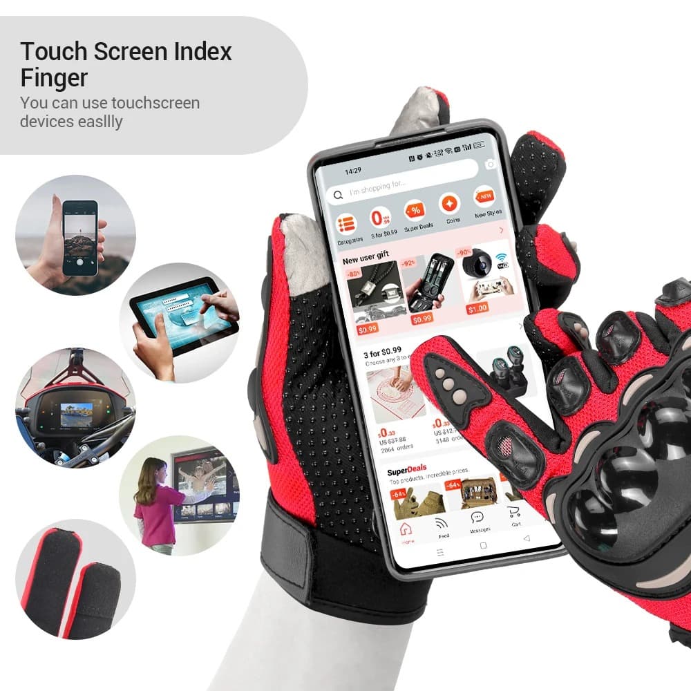 Pack Moto Hiver Cagoule intégrale thermique + Gants Pro Biker respirants avec protections antidérapantes - PACKS SPECIAL OFFERS - صورة 2