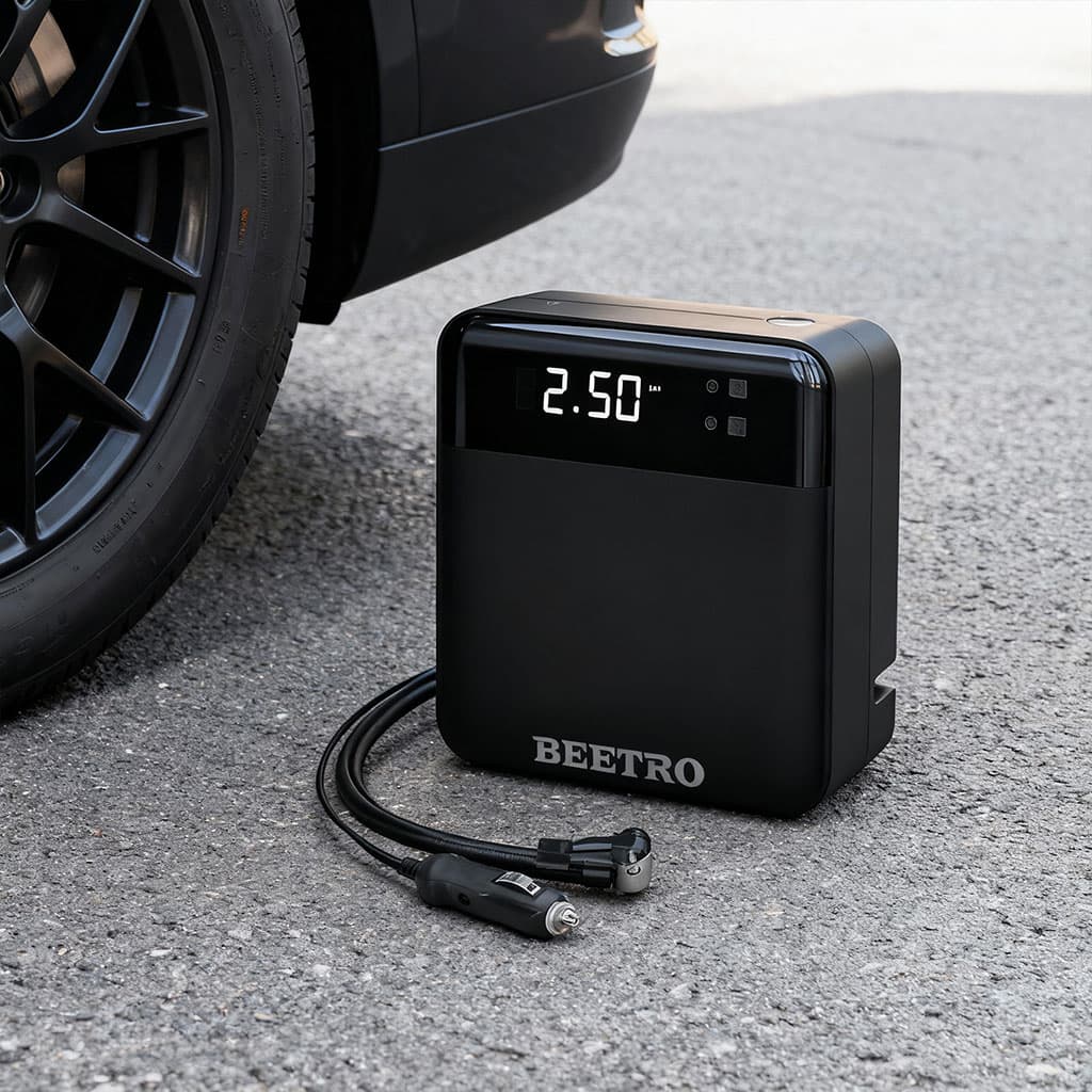Compresseur de voiture écran LCD 100W 150psi BE0174 – جهاز ضغط العجلات للسياراة - Accessoires Auto/Moto - صورة 4