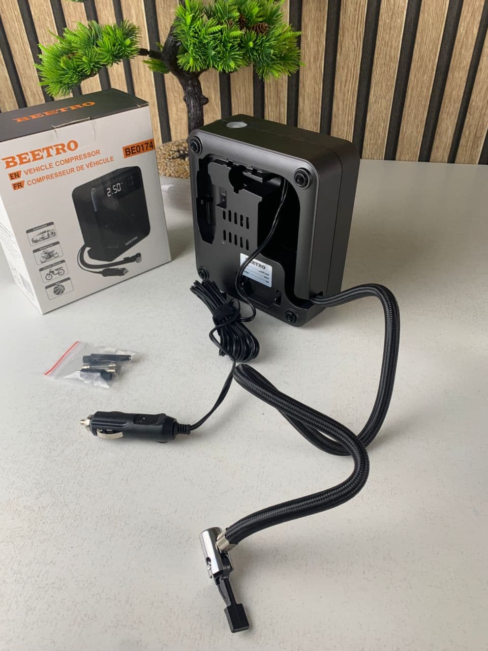 Compresseur de voiture écran LCD 100W 150psi BE0174 – جهاز ضغط العجلات للسياراة - Accessoires Auto/Moto - صورة حقيقية 9