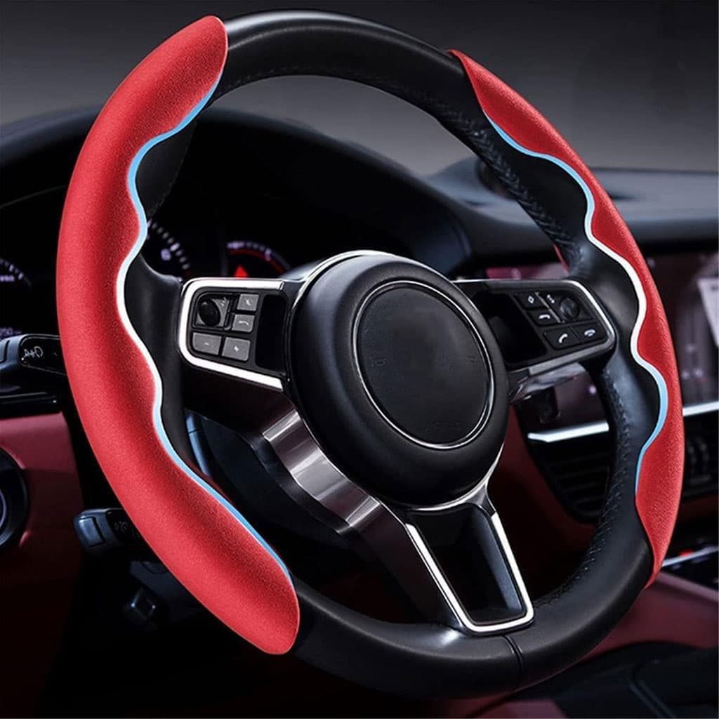 Housse de volant séparée tissue alcantara antidérapant – غطاء عجلة القيادة - Accessoires Auto/Moto - صورة 2