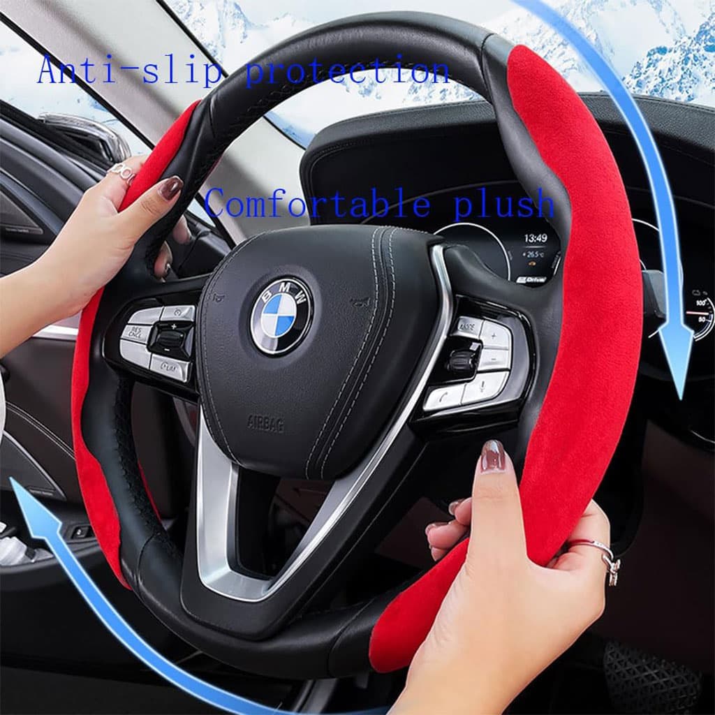 Housse de volant séparée tissue alcantara antidérapant – غطاء عجلة القيادة - Accessoires Auto/Moto - صورة 6