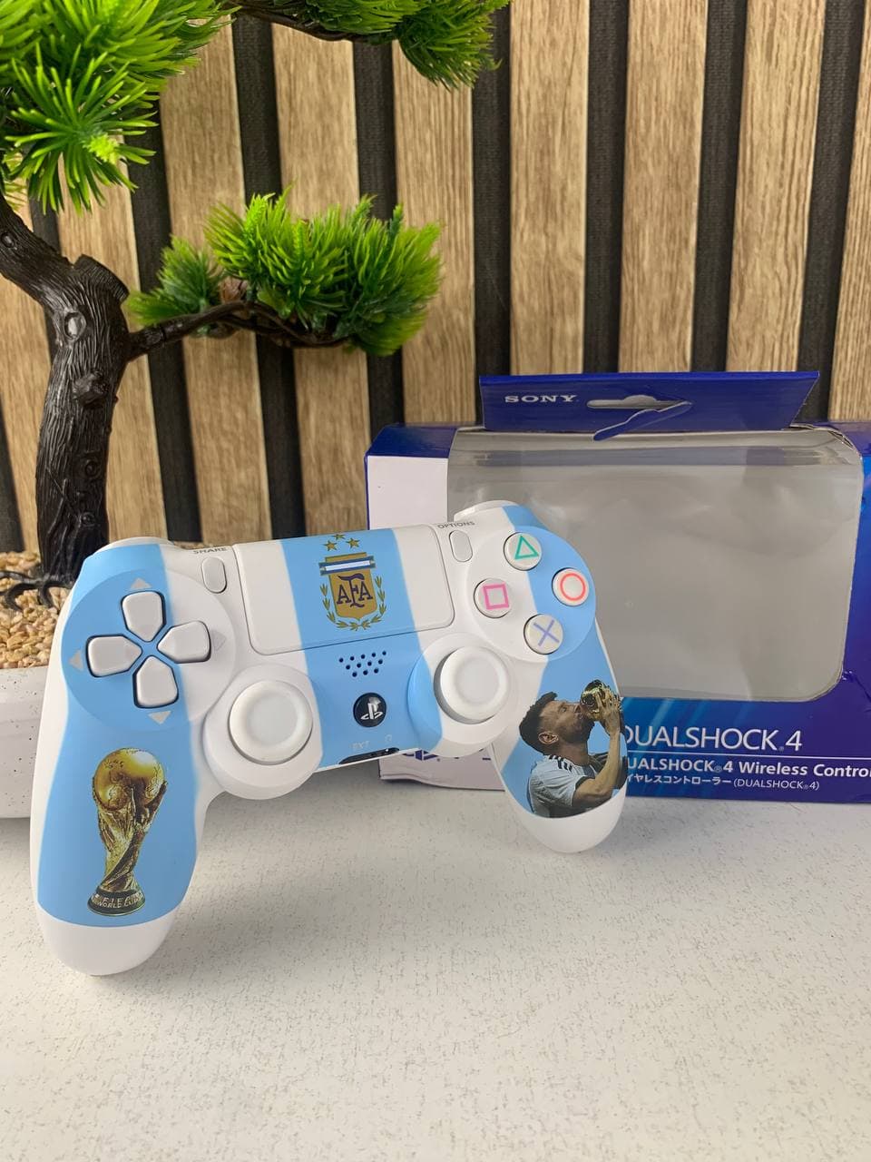 SONY DualShock Manette PS4 Sans Fil, Batterie Rechargeable (High Copy) – Edition Argentina - Jouet & Gaming - صورة حقيقية 6