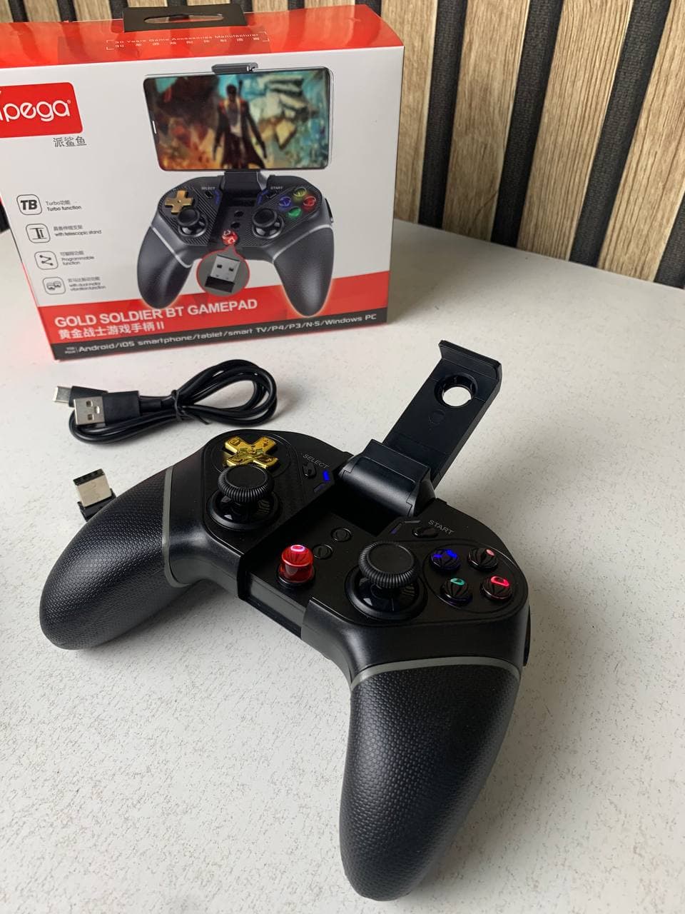 Manette de jeu sans fil IPEGA PG-9218 Gold Soldier BT Gamepad - يد تحكم لاسلكية - Jouet & Gaming - صورة حقيقية 10