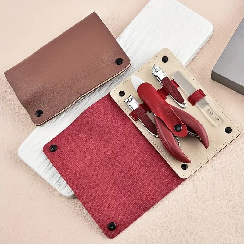 Kit de Manucure et Pédicure Professionnel (4 Pièces) - طقم العناية بالأظافر والمانيكير المكون من 4 قطع - Soins et Beauté - صورة 1