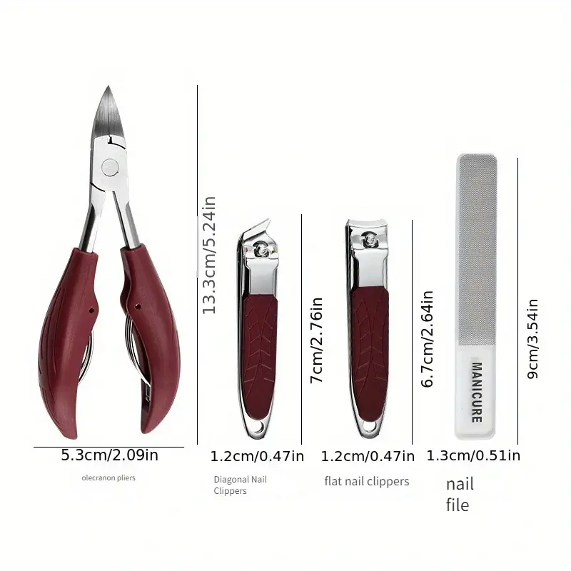 Kit de Manucure et Pédicure Professionnel (4 Pièces) - طقم العناية بالأظافر والمانيكير المكون من 4 قطع - Soins et Beauté - صورة 11