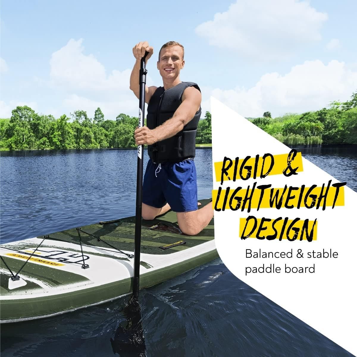 Paddle Gonflable Hydro-Force 310x86cm Bestway 65308 - لوح التجديف والموج القابل للنفخ - Camping et Randonnée - صورة 2