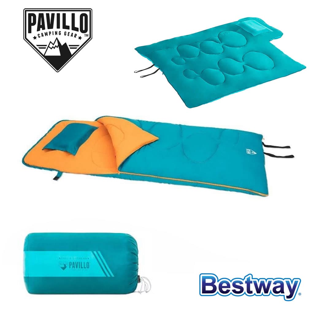 Pavillo Sac de Couchage Confortable avec Oreiller Gonflable 205x90cm Bestway 68101 - حقيبة نوم مريحة مع وسادة هوائية - Camping et Randonnée - صورة 1