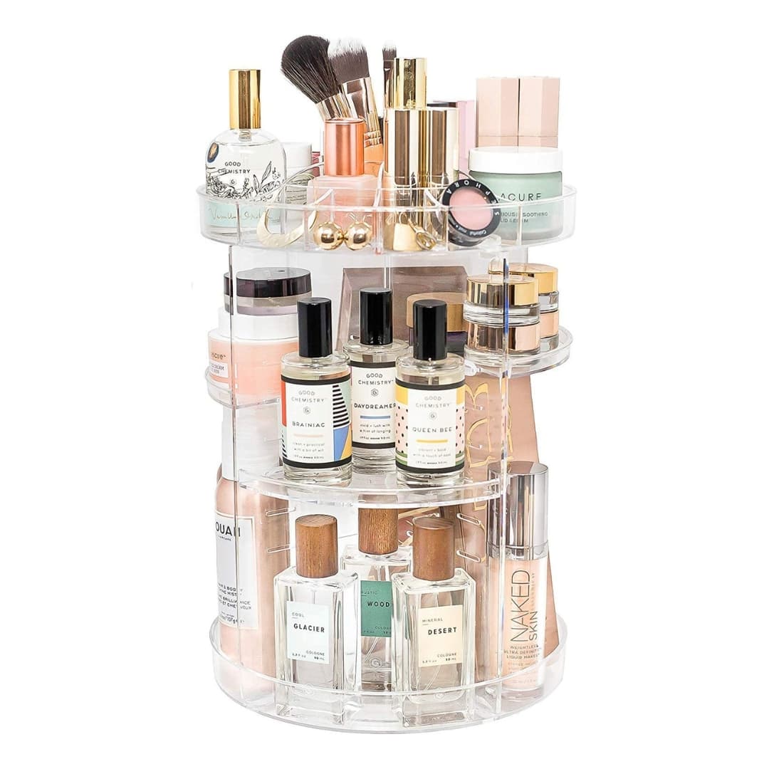 Organisateur de maquillage rotatif à 360 ° en Crystal acrylique - Soins et Beauté - صورة 7