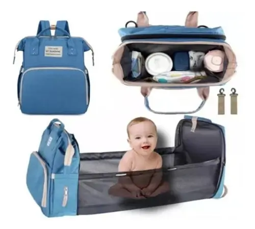 Sac à dos et landau pour bébé pliable 3in1 - Maternité - صورة 5