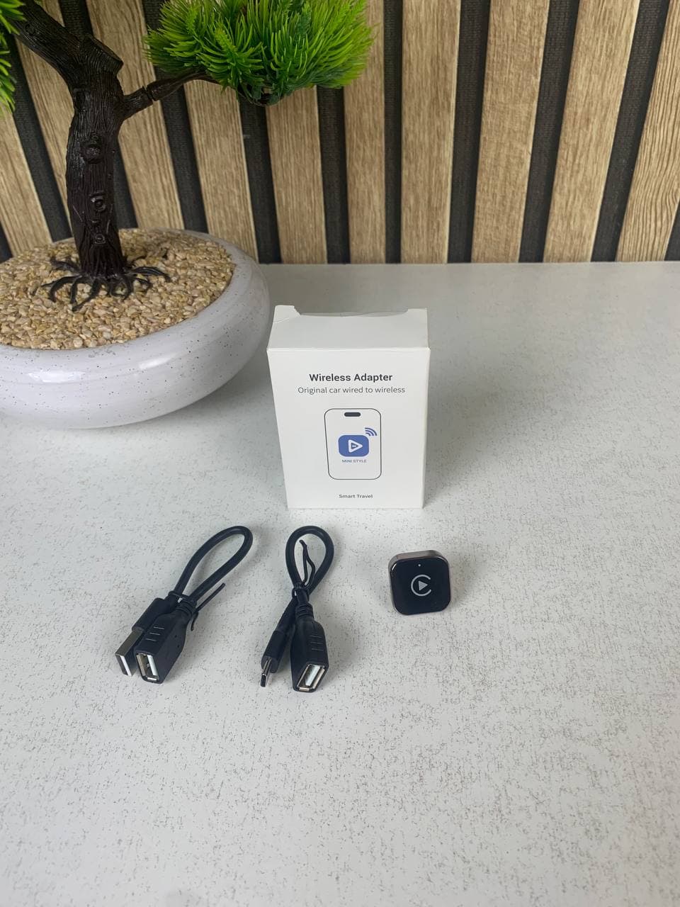 Adaptateur Sans Fil CarPlay et Android Auto pour Voitures - محول السيارة الذكي 2 في 1 - Accessoires Auto/Moto - صورة حقيقية 20