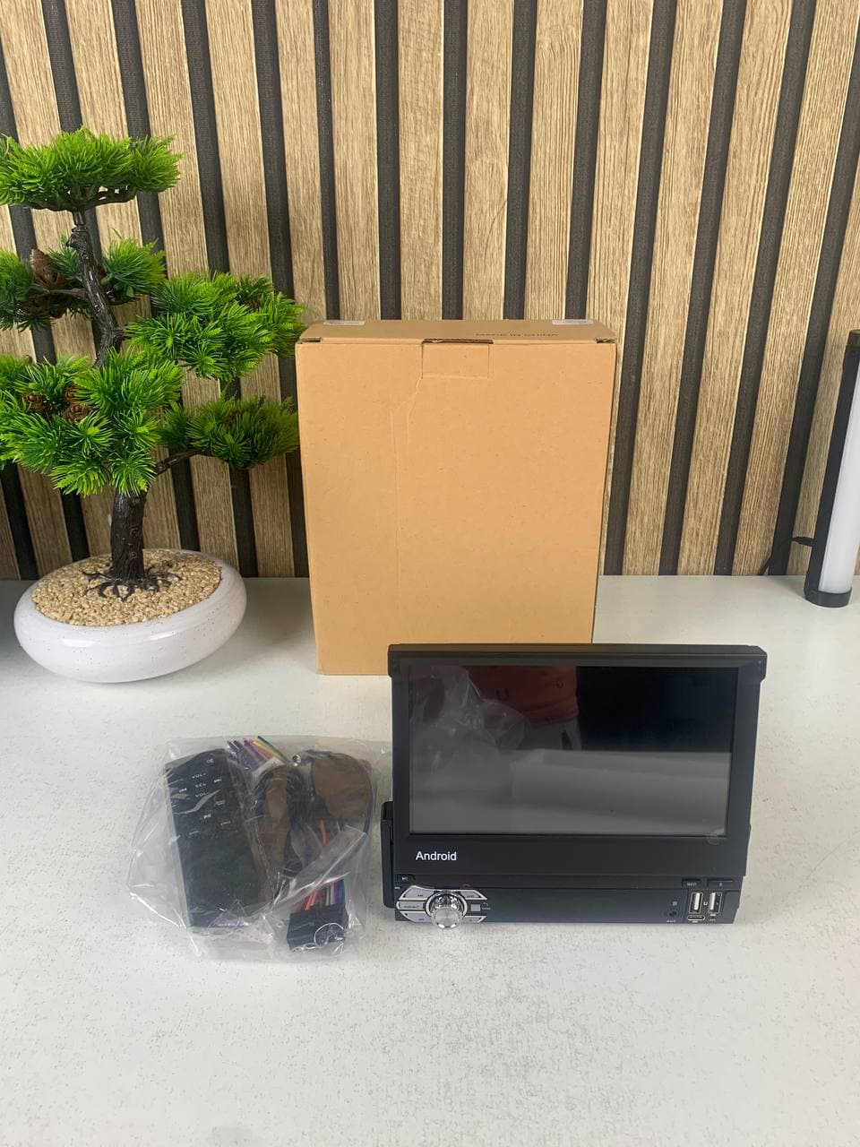Autoradio Rétractable Tactile 7 Pouces Wireless CarPlay Android Auto 32+2GB - راديو السيارة الذكي بنظام أندرويد وشاشة 7 بوصة قابلة للطي - Accessoires Auto/Moto - صورة حقيقية 14