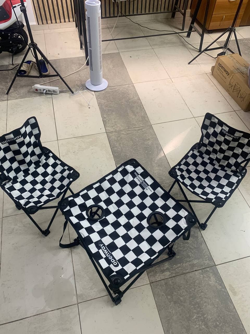 Ensemble de Camping Pliable Table et 2 Chaises Portables - طقم تخييم ونزهات قابل للطي (طاولة + كرسيين) - Vacance & Loisir - صورة حقيقية 16