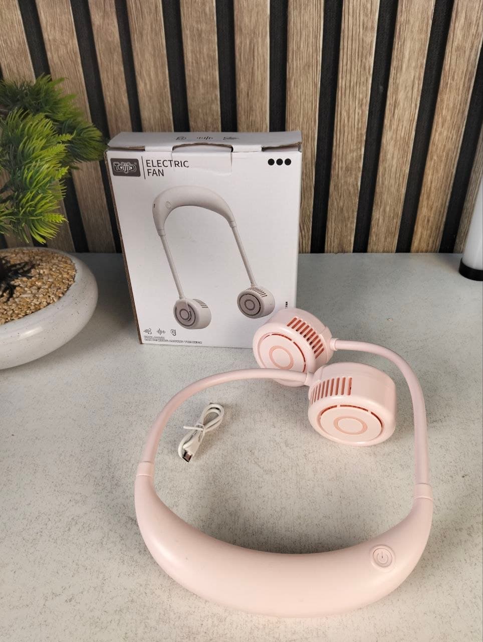 Ventilateur de Cou Portable Rechargeable USB NO.TJ-32A - مروحة العنق المحمولة - Produits de saison - صورة حقيقية 15
