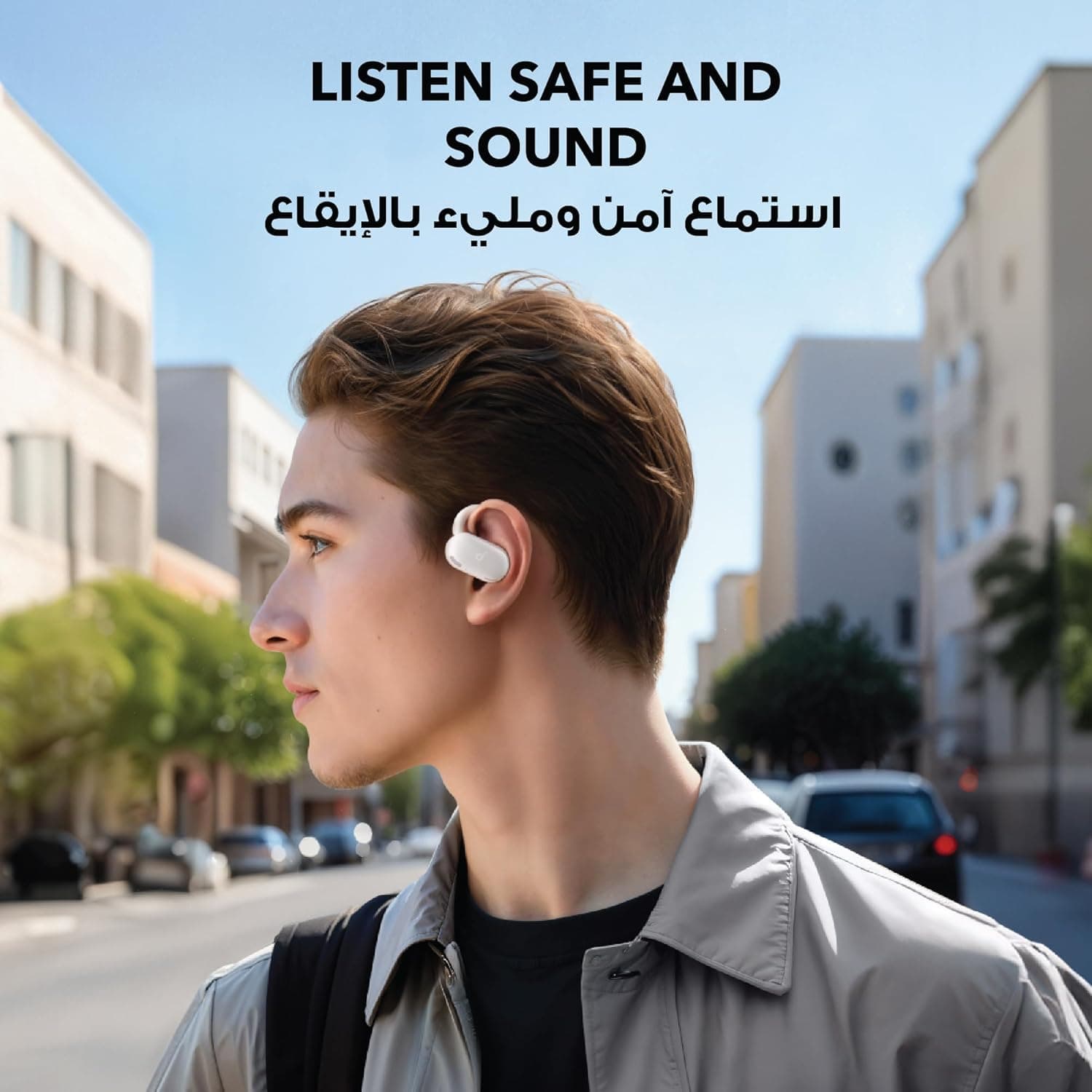 Écouteurs Open-Ear soundcore by Anker V20i Crochets Ajustables Autonomie 36H et Lumières LED - سماعات أنكر اللاسلكية ذات التصميم المفتوح والخطاف القابل للتعديل - Électronique - صورة 4