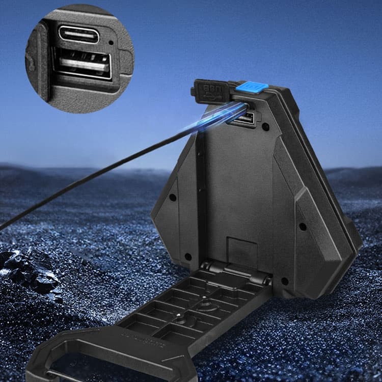Lampe de Travail Portable pour Multi-usages Base Magnétique Rechargeable USB - مصباح محمول متعدد الوظائف بقاعدة مغناطيسية - Accessoires Auto/Moto - صورة 11