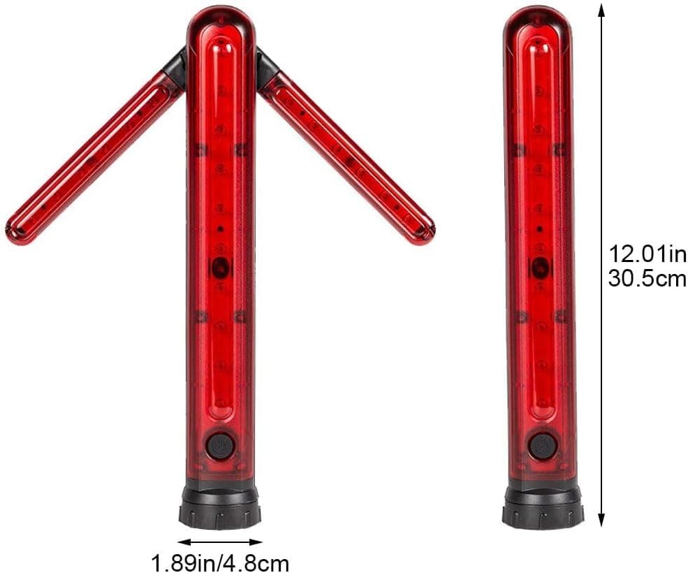 Bâton de Signalisation Routière LED Étanche et Réglable avec Base Magnétique - عصا الإشارة الضوئية لتنظيم المرور والسلامة الطرقية - Accessoires Auto/Moto - صورة 6