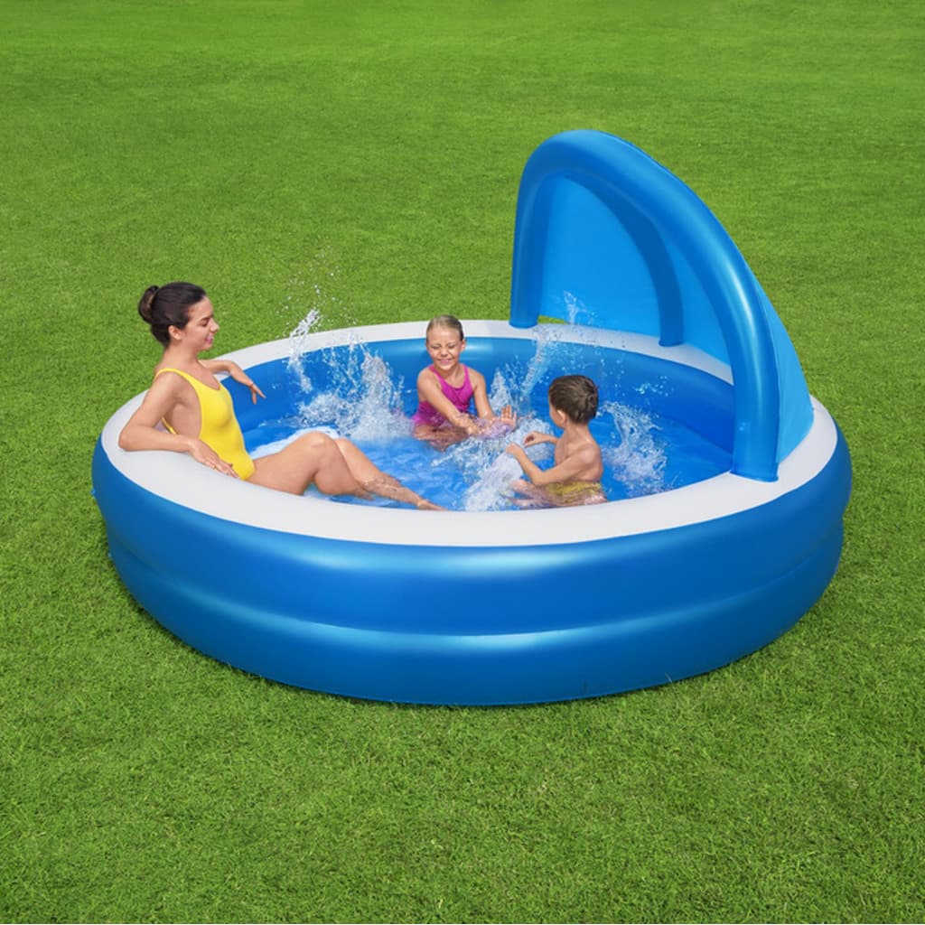 Piscine Gonflable Familiale Bestway 54337 Avec Parasol Amovible et Siège Confortable - مسبح عائلي مع مظلة واقية من الشمس ومقعد مريح - Vacance & Loisir - صورة 1