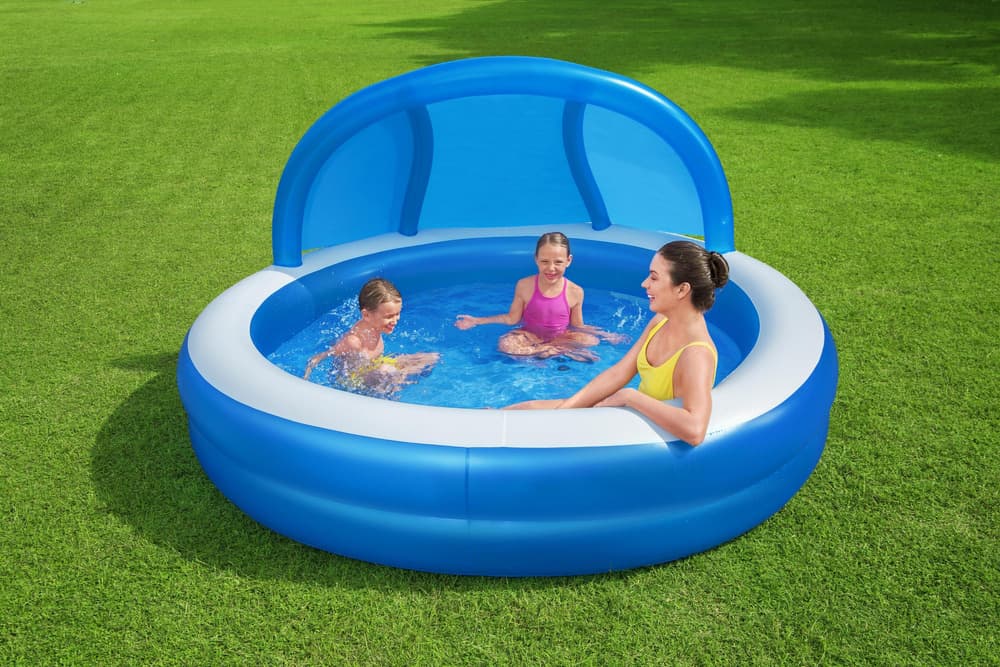 Piscine Gonflable Familiale Bestway 54337 Avec Parasol Amovible et Siège Confortable - مسبح عائلي مع مظلة واقية من الشمس ومقعد مريح - Vacance & Loisir - صورة 2