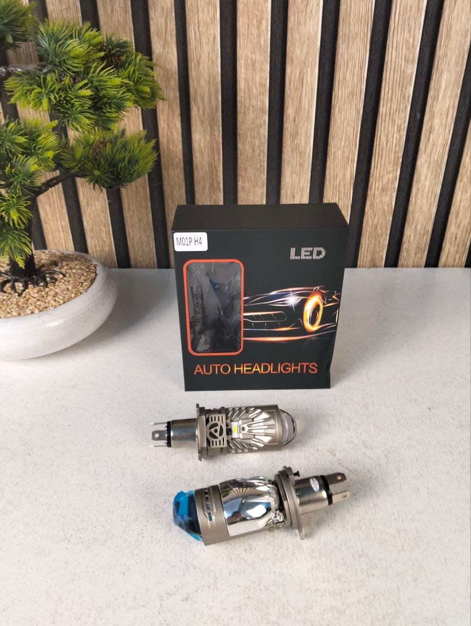 Kit Lampes Projecteur LED H4 36W Éclairage Full LED 6000K - طقم مصابيح بروجيكتور مدمجة للسيارات والدراجات - Accessoires Auto/Moto - صورة حقيقية 8