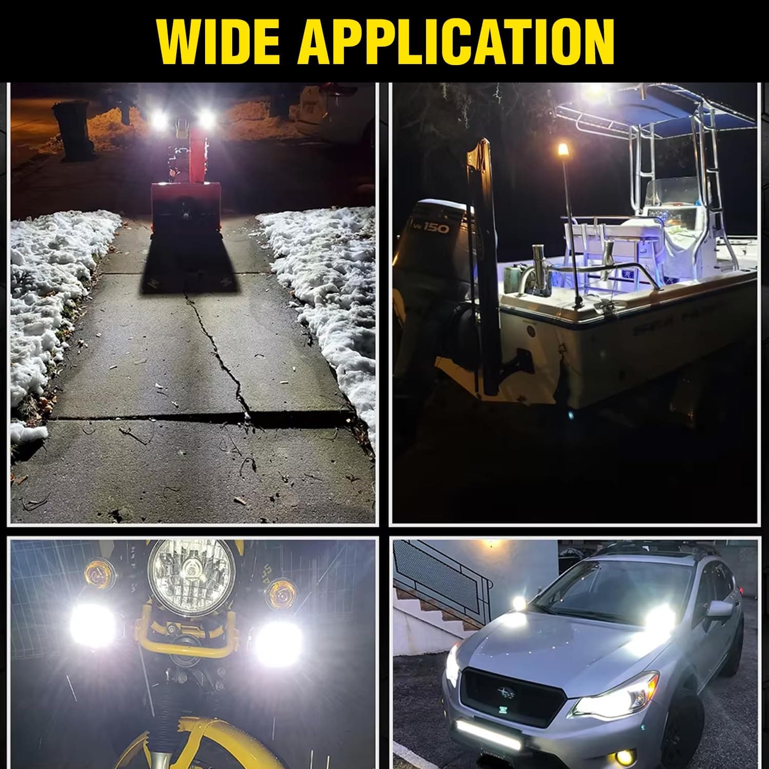 Projecteur Antibrouillard LED Forme Chouette 40W - Éclairage Jaune/Blanc ET Devil Eye Rouge - مصابيح ضباب ليد بتصميم عين البومة - Accessoires Auto/Moto - صورة 10