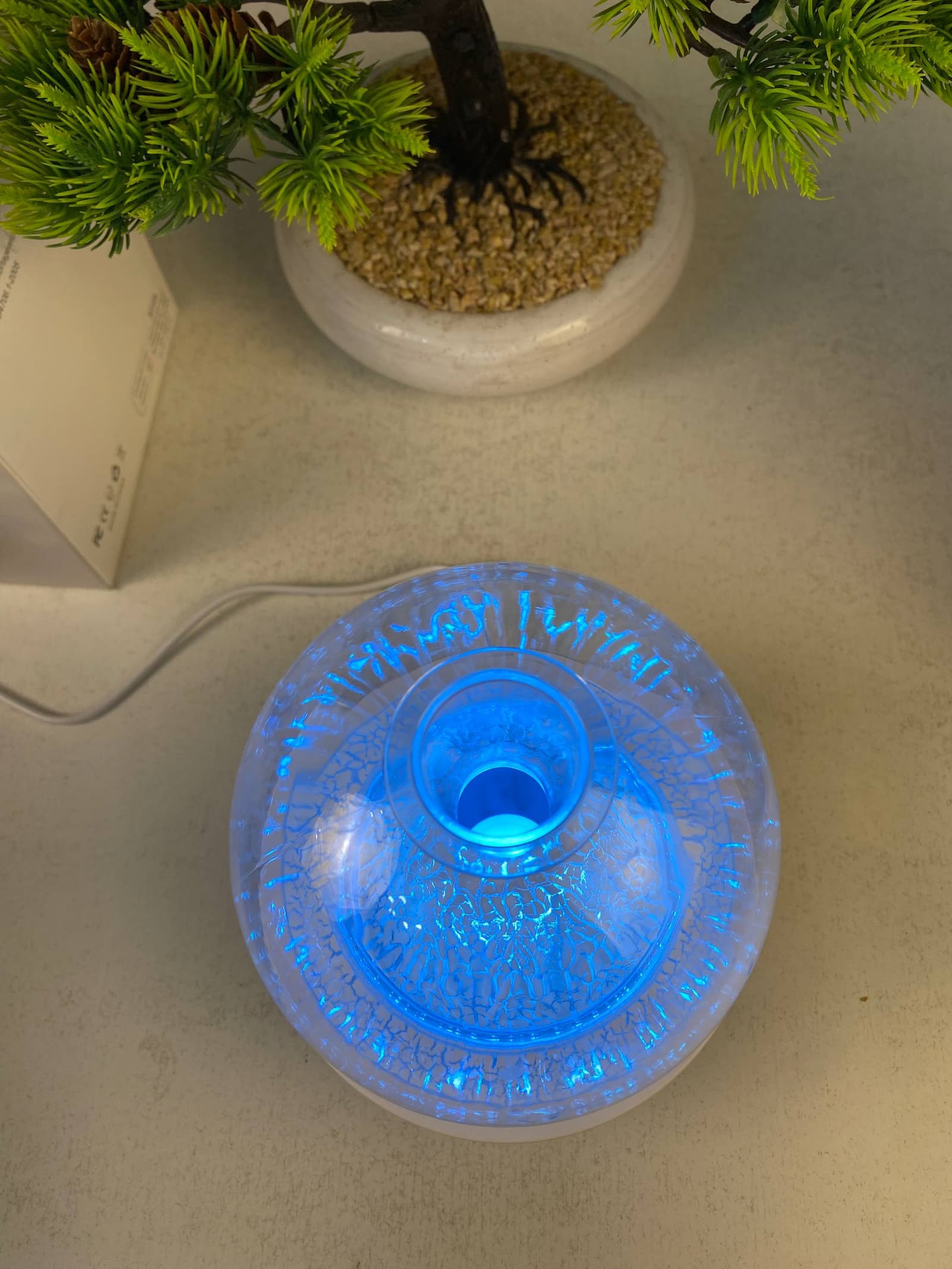 Diffuseur d'Arôme et Humidificateur Effet Volcan Capacité 300ml - موزع العطور والزيوت الذكي بتأثير البركان المضيء - Décoration - صورة حقيقية 14