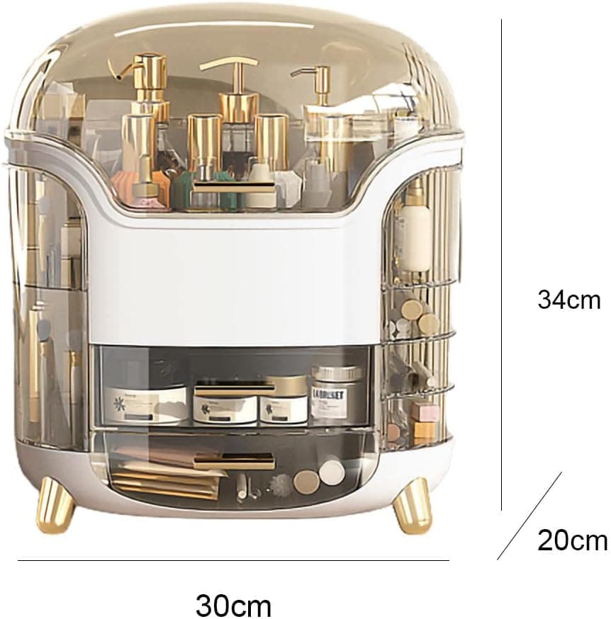Boîte d'Organisation et Rangement de Maquillage Grande Capacité - منظم وصندوق أدراج للمكياج والمستحضرات بتصميم شفاف وعصري - Soins et Beauté - صورة 3
