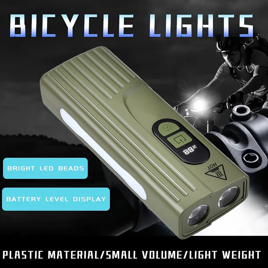 Lampe de Vélo Rechargeable Z-838 Multi-Fonction - Éclairage LED Puissant Lumière Latérale RGB - مصباح دراجة متعدد الوظائف مع إضاءة جانبية ملونة ومغناطيس قوي - Accessoires Auto/Moto - صورة 2