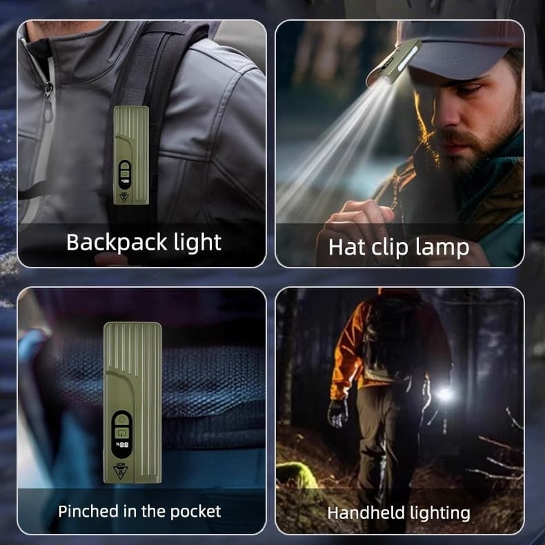 Lampe de Vélo Rechargeable Z-838 Multi-Fonction - Éclairage LED Puissant Lumière Latérale RGB - مصباح دراجة متعدد الوظائف مع إضاءة جانبية ملونة ومغناطيس قوي - Accessoires Auto/Moto - صورة 12