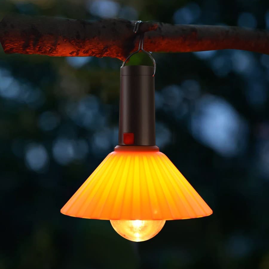 Lanterne de Camping Rechargeable 3 Niveaux de Luminosité avec Crochet de Suspension - مصباح تخييم وطوارئ قابل للشحن مع خطاف تعليق و3 مستويات إضاءة - Camping et Randonnée - صورة 1
