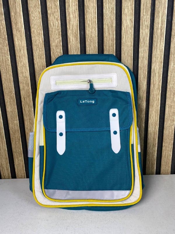 Sac à Dos Scolaire Style Kawaii Grand Volume Tissu Imperméable Vert SACKDS01VRT - حقيبة مدرسية بتصميم كاوايي - Sac à dos et Mode - صورة حقيقية 2