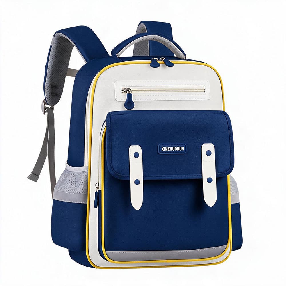 Sac à Dos Scolaire Style Kawaii Grand Volume Tissu Imperméable Bleu Nuit SACKDS01BLN - حقيبة مدرسية بتصميم كاوايي - Sac à dos et Mode - صورة 1
