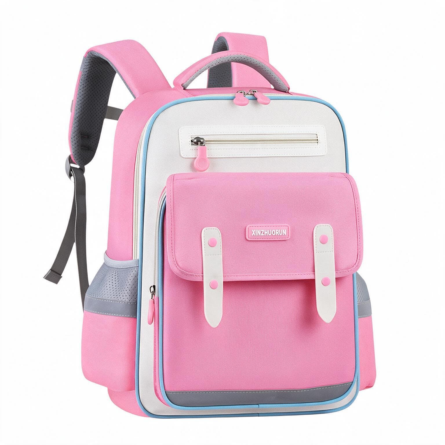 Sac à Dos Scolaire Style Kawaii Grand Volume Tissu Imperméable Rose SACKDS01RS - حقيبة مدرسية بتصميم كاوايي - Sac à dos et Mode - صورة 1